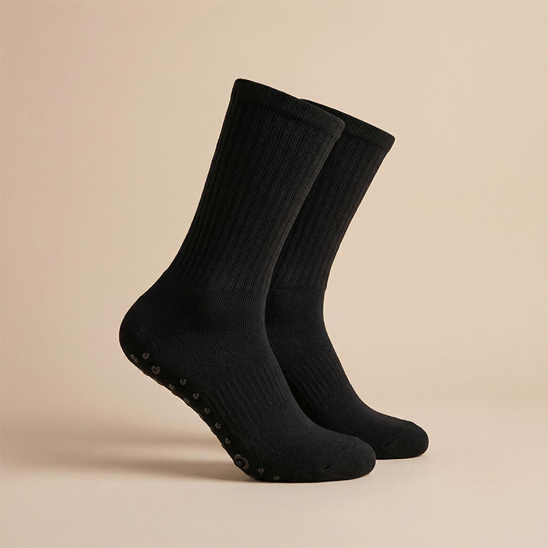 Studio_0010_gen_10170PU-LIUKU_55_musta_netti.jpg Puuvillasukat, liukuesteellä